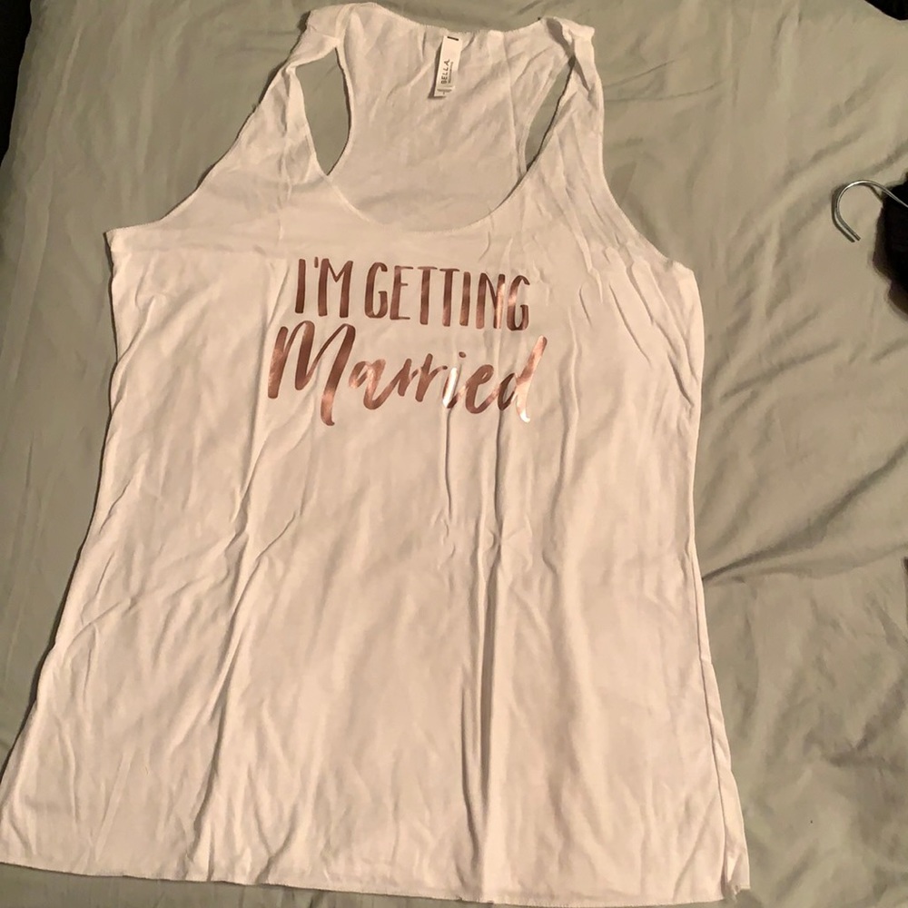 Bride tank top